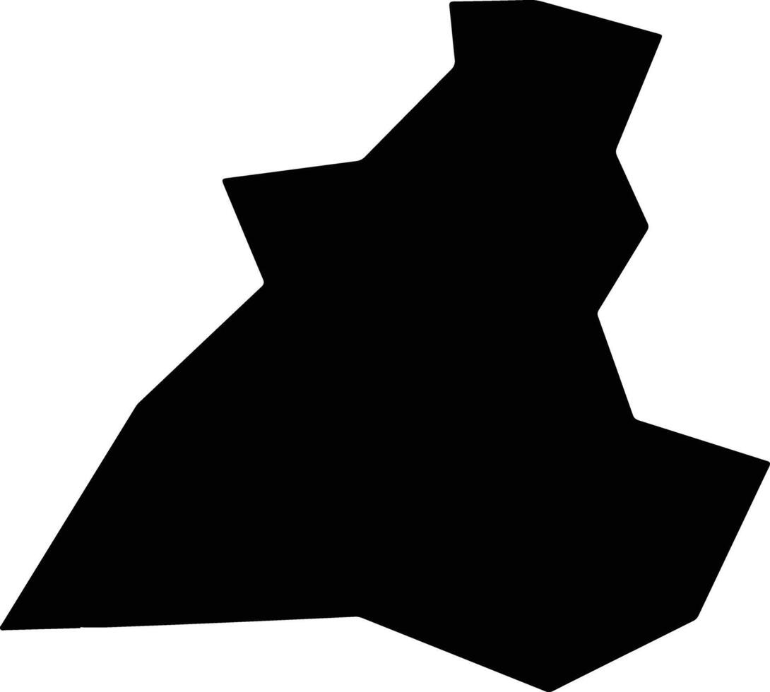 Zuonixian China silhouette map vector