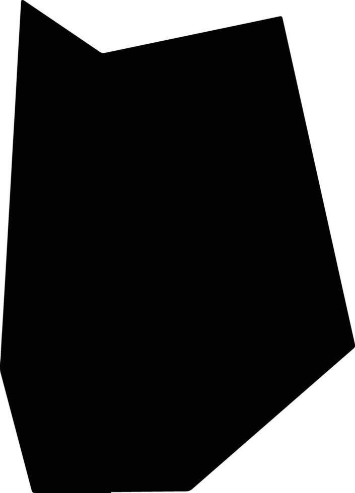 Zuoyunxian China silhouette map vector