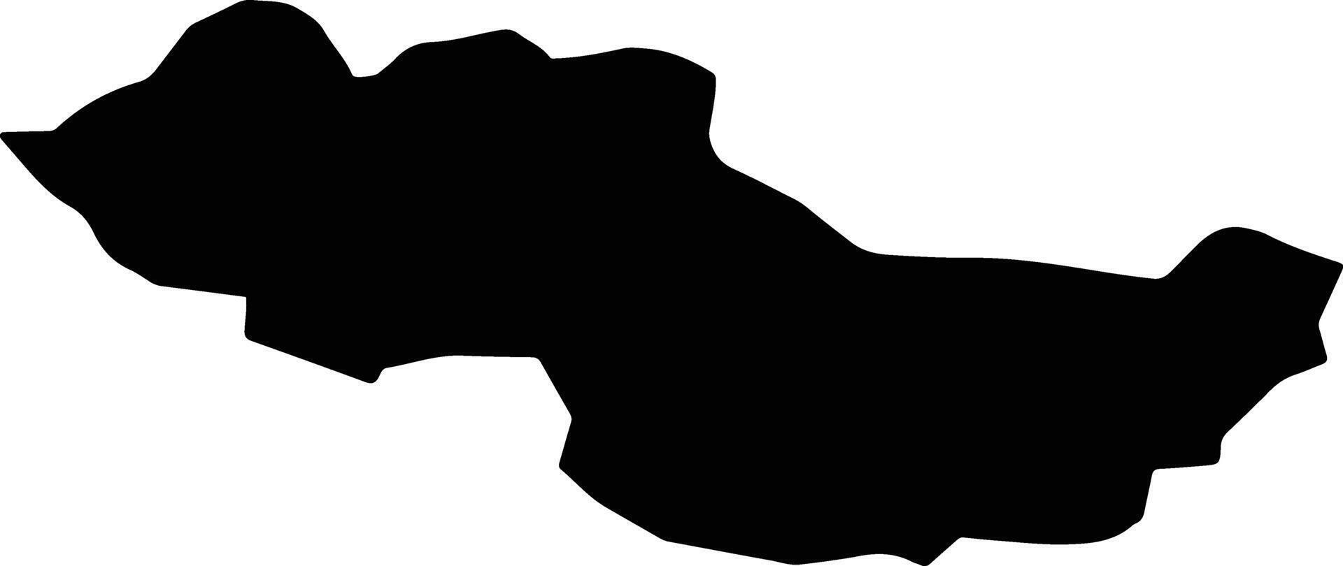 Zurzach Switzerland silhouette map vector