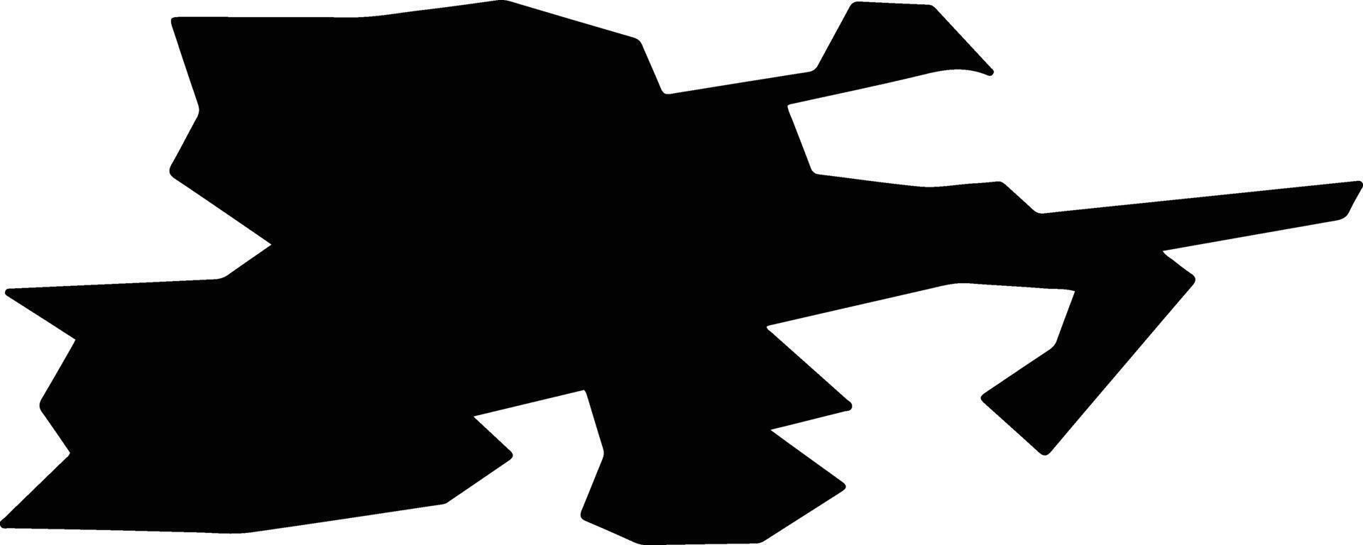 Zvenigorod Russia silhouette map vector