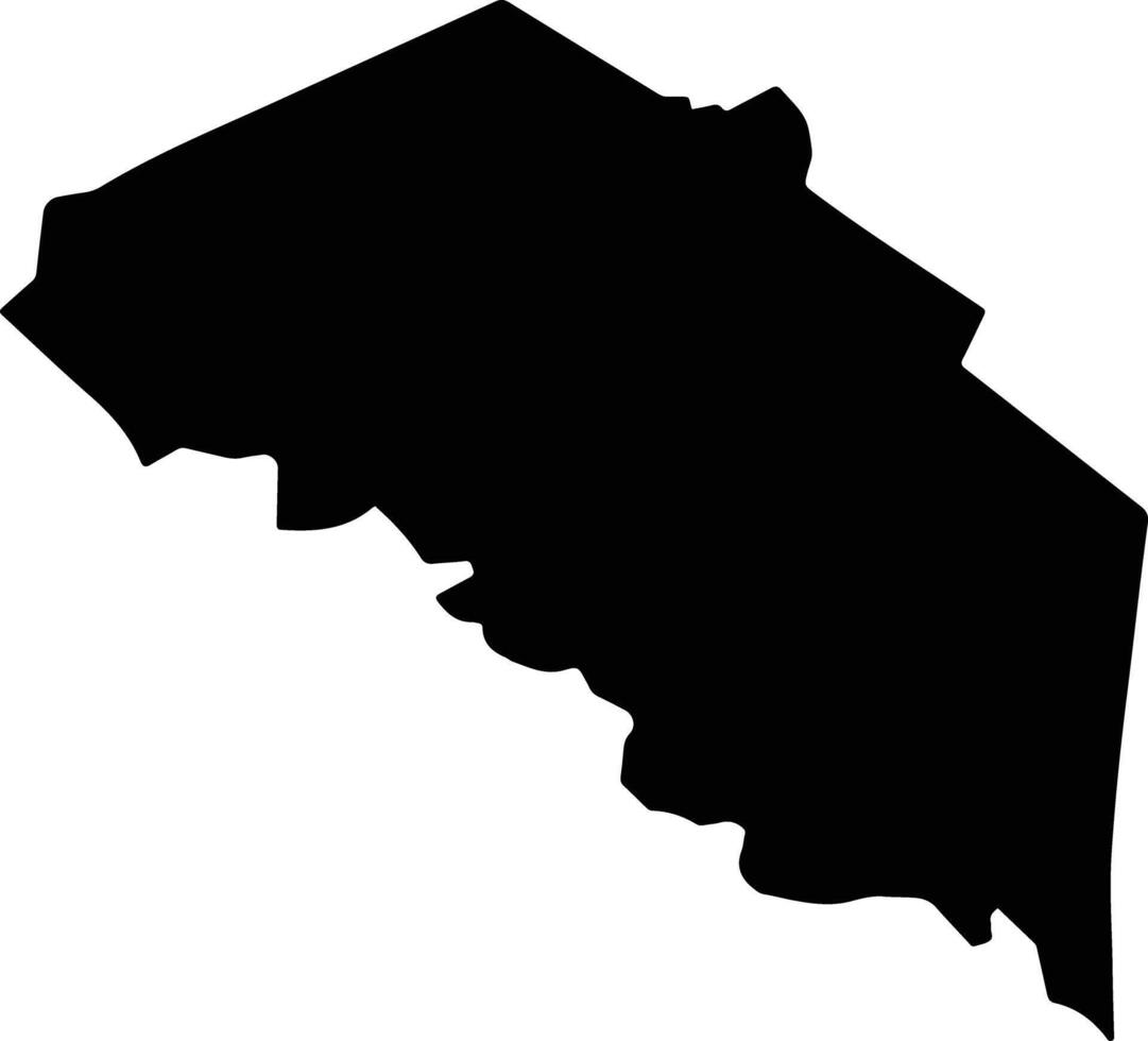 Zvishavane Urban Zimbabwe silhouette map vector
