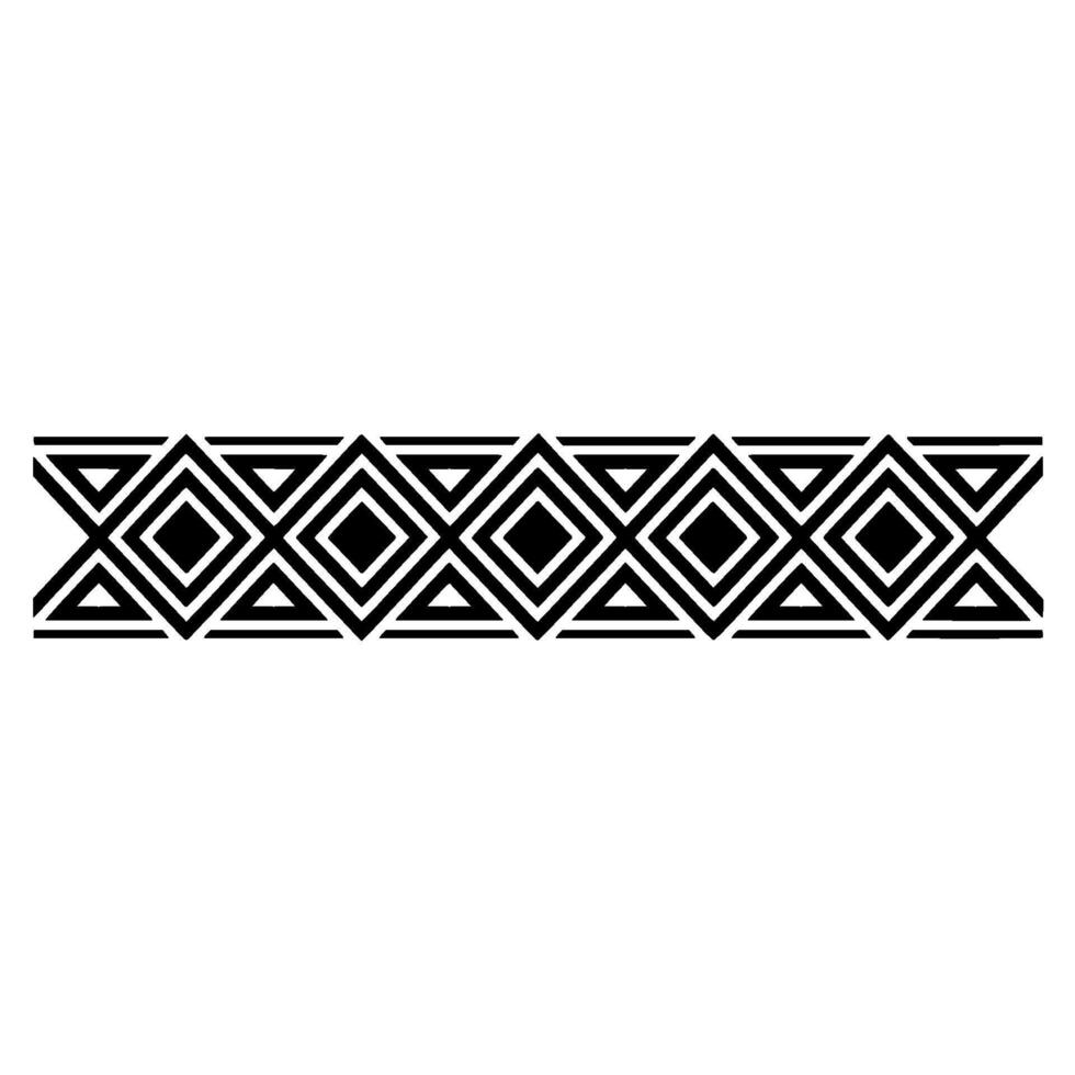 Geometric Border, Art Deco Pattern, Minimalist, Blackandwhite vector