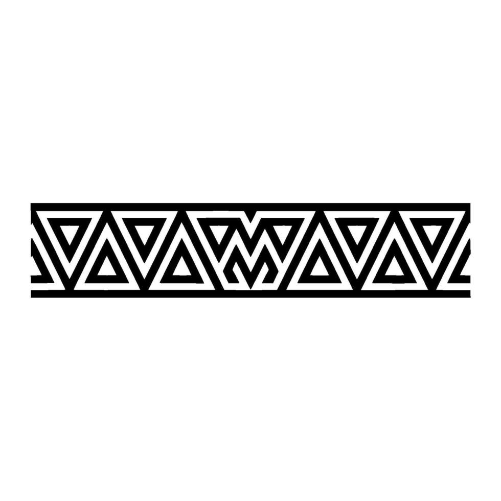 Geometric Deco Border, Minimalist Pattern - Symmetry vector
