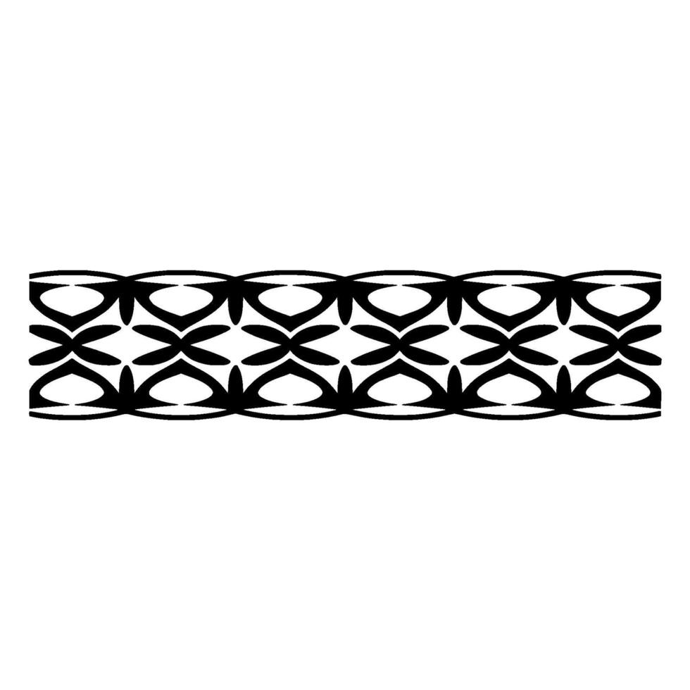 Geometric Border, Mid-Century Modern Pattern, Minimalist vector