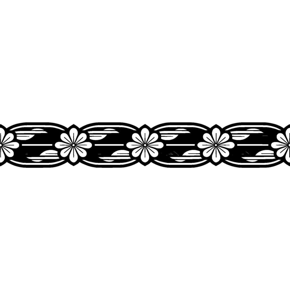 Stylized Floral Border, Minimalist , Subtle Texture vector