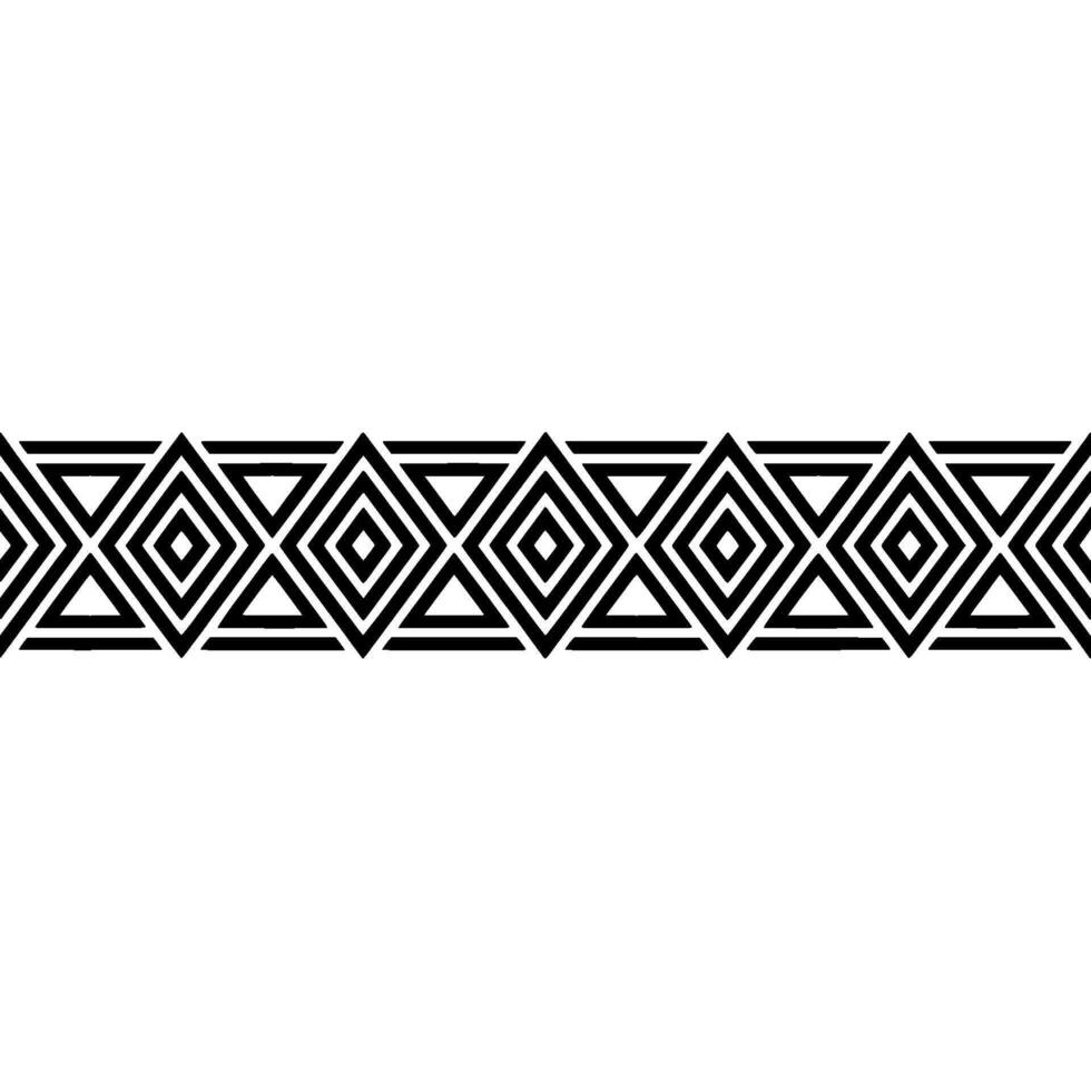Geometric Border, Art Deco Pattern, Minimalist, Repeating vector