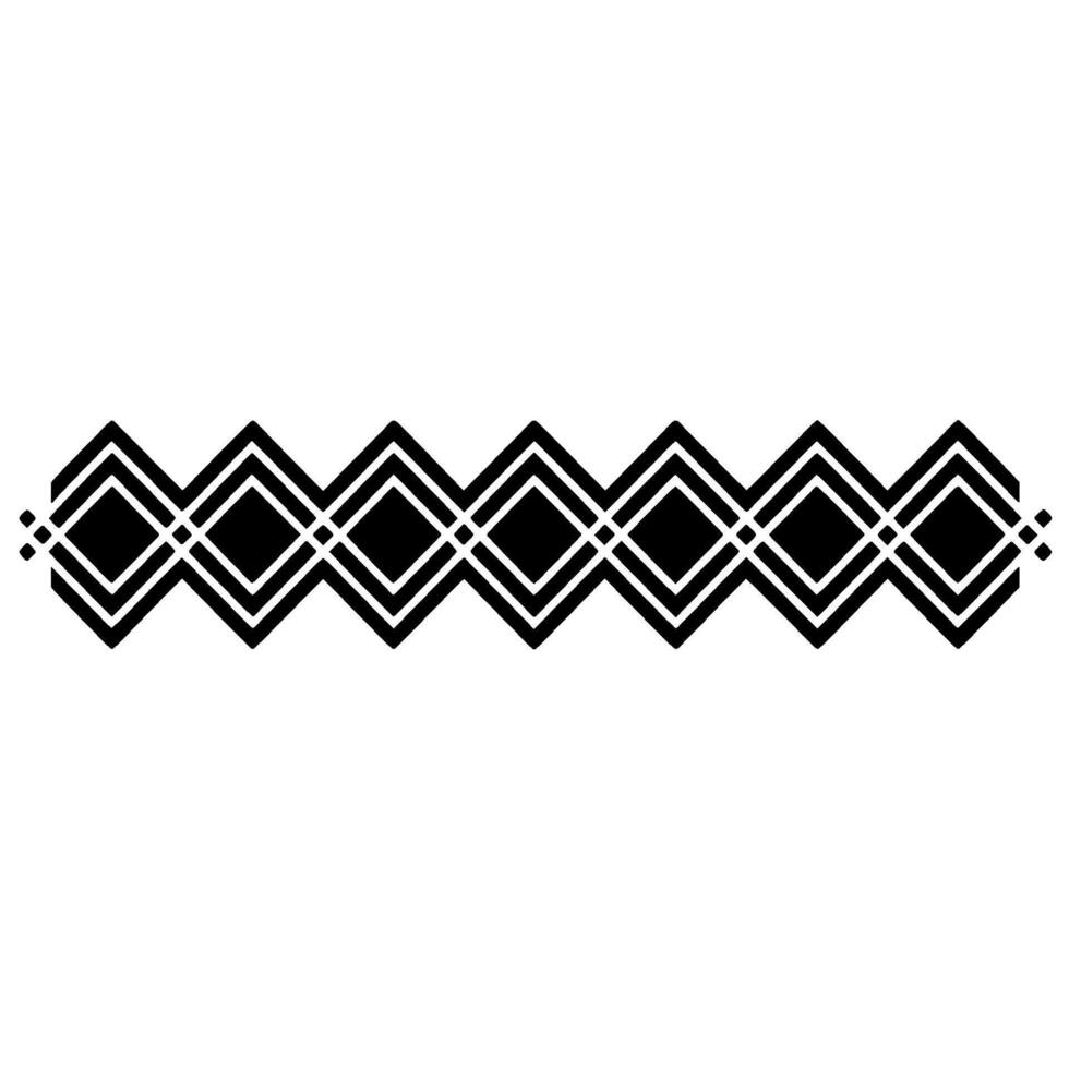 Geometric Diamond Border, Art Deco Style vector