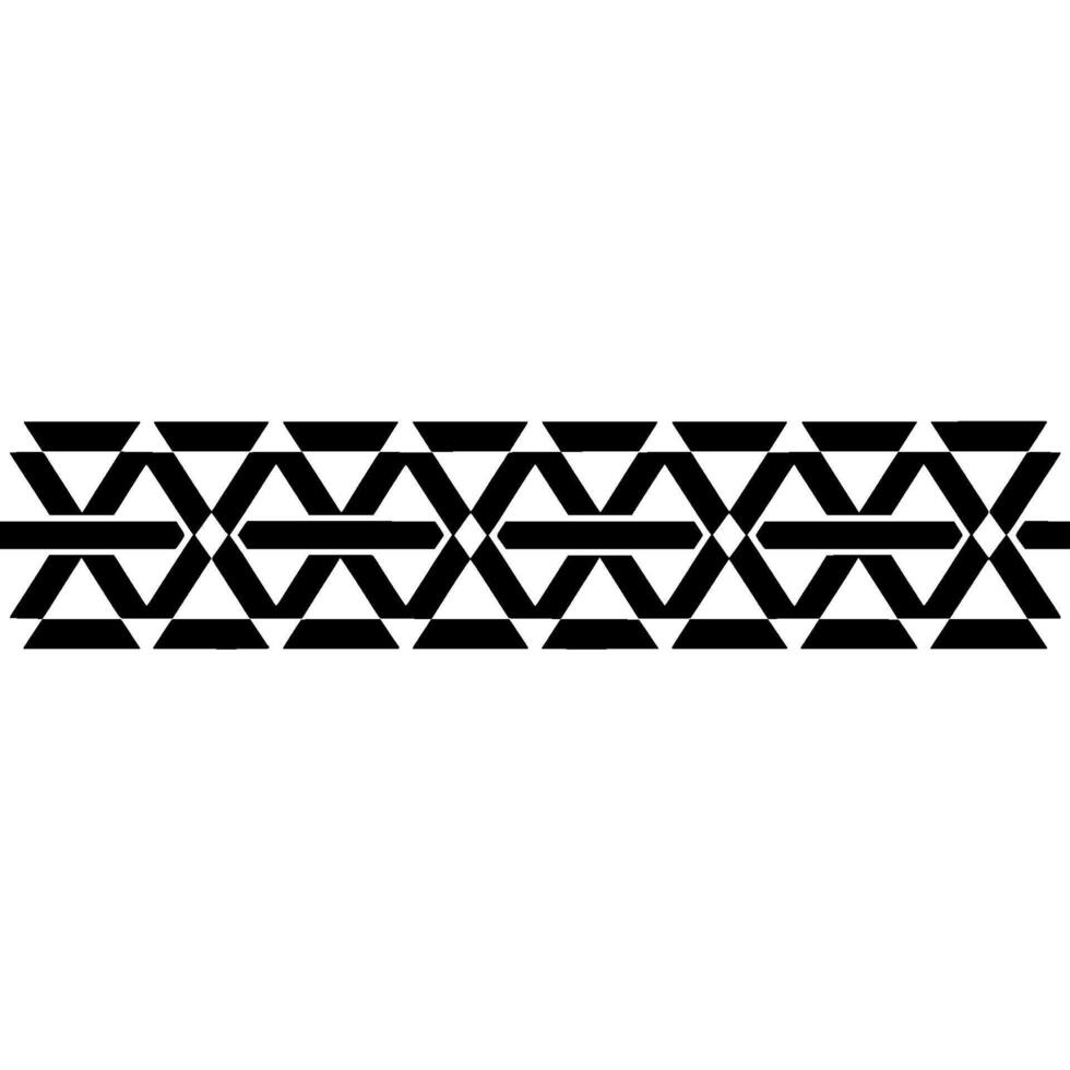 Geometric Border, Repeating Pattern, Minimalist vector