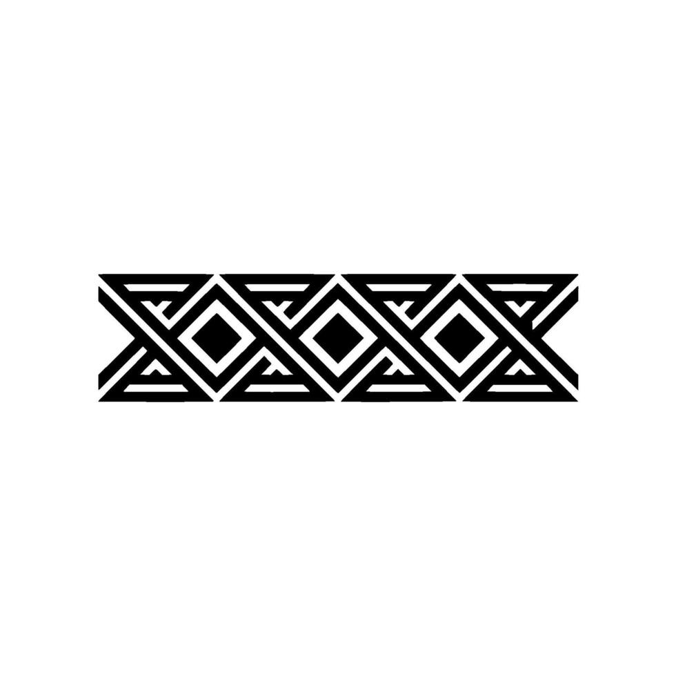 Geometric Deco Border, Minimalist, Tessellation vector