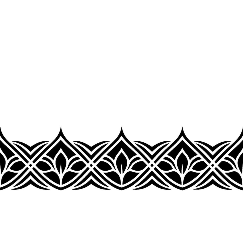Intricate Black Border, Art Deco Style, Elegant vector