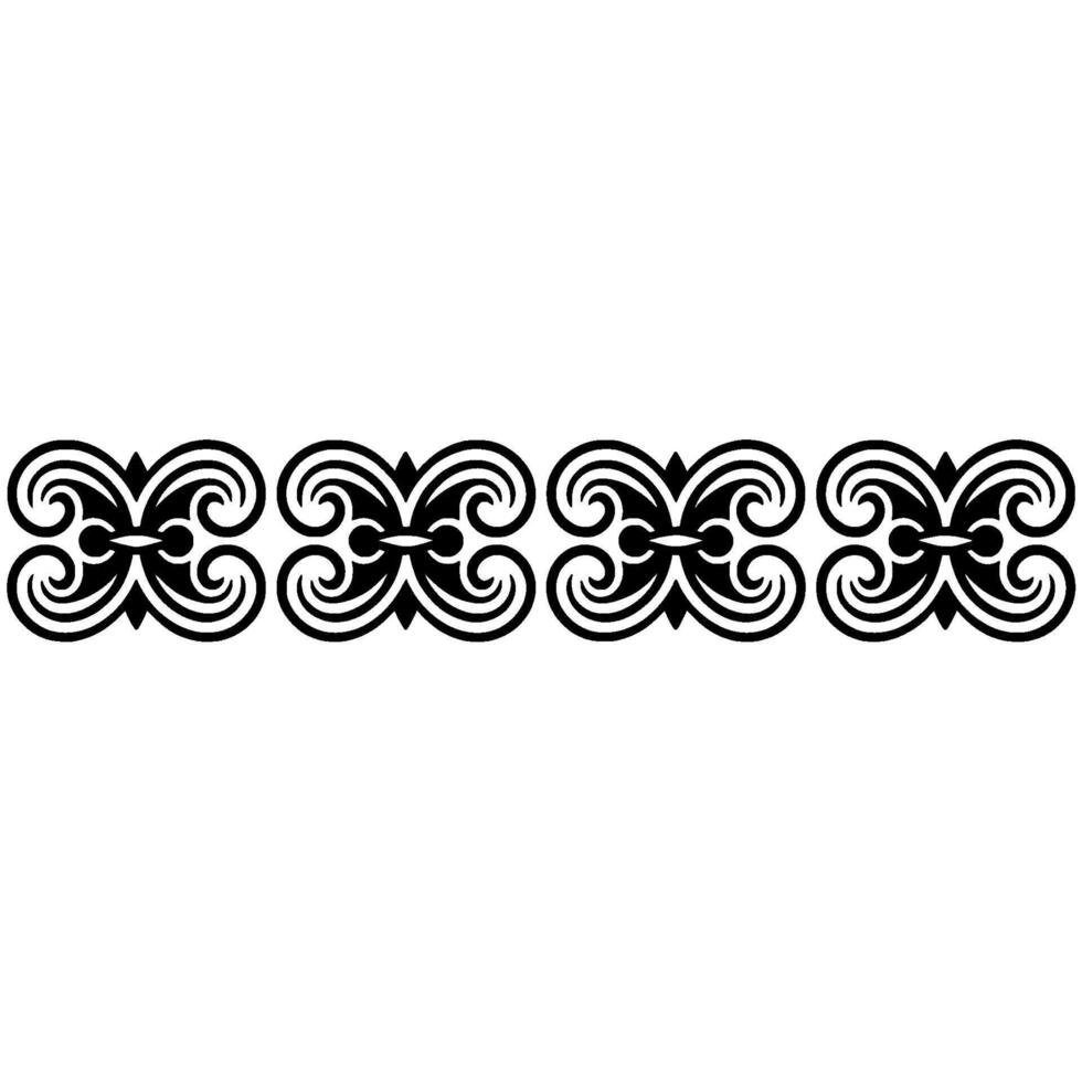 Intricate Celtic Border, Elegant Ornamentation, Vintage, Swirl vector