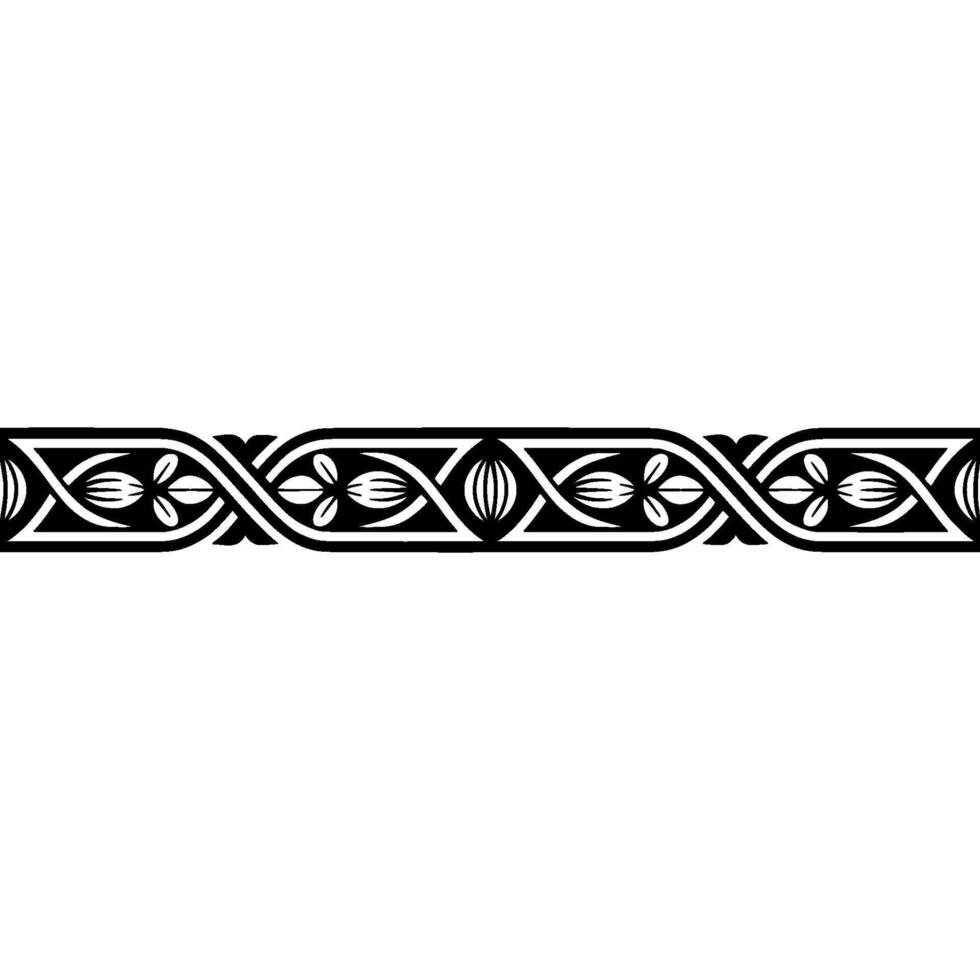 Intricate Celtic Border, Vintage Decorative Element - Ornament vector