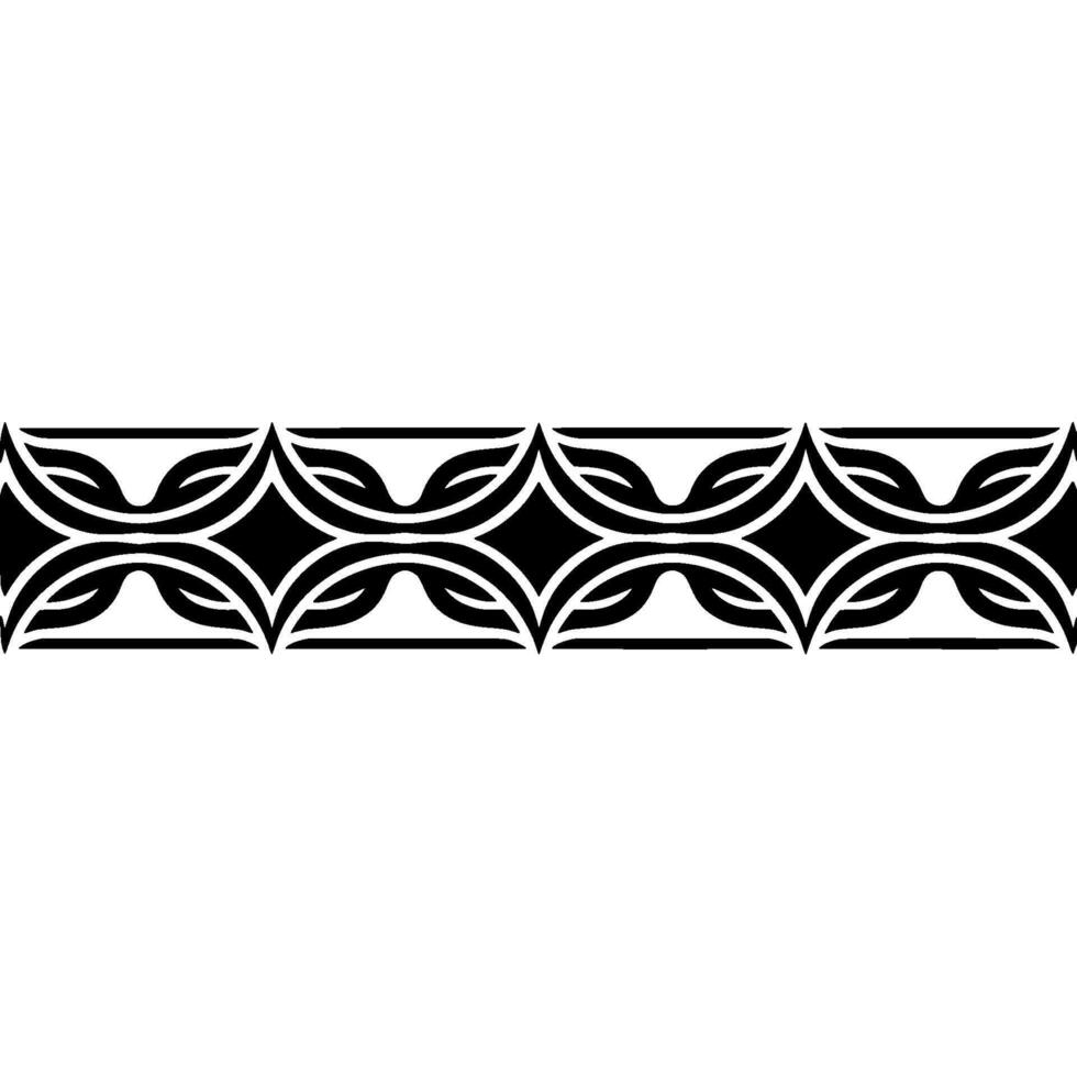 Intricate Tribal Border, Geometric Pattern, Vintage vector
