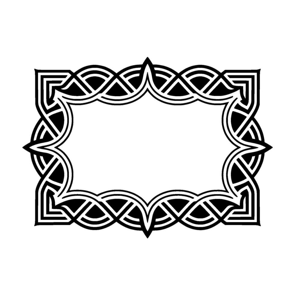 Intricate Celtic Frame, Vintage , Elegant Border vector