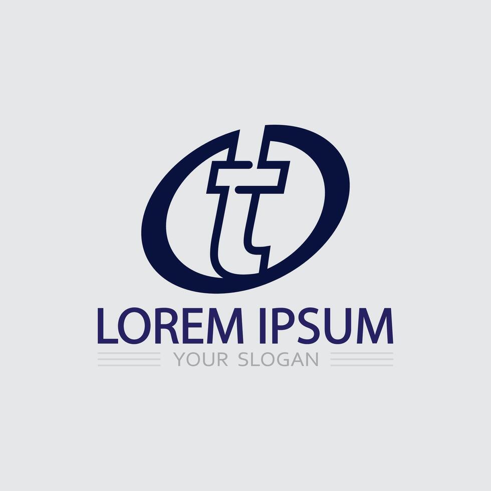letter T logo image and font T design graphic and identity vector