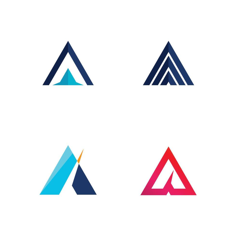 Rainbow Colored Prismatic Triangle Logo for Creative Corporate Design vector