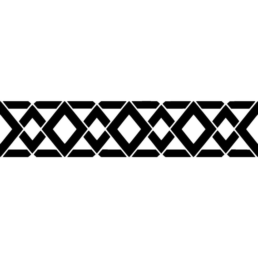 Geometric Border, Black White, Repeating Pattern, Minimalist vector