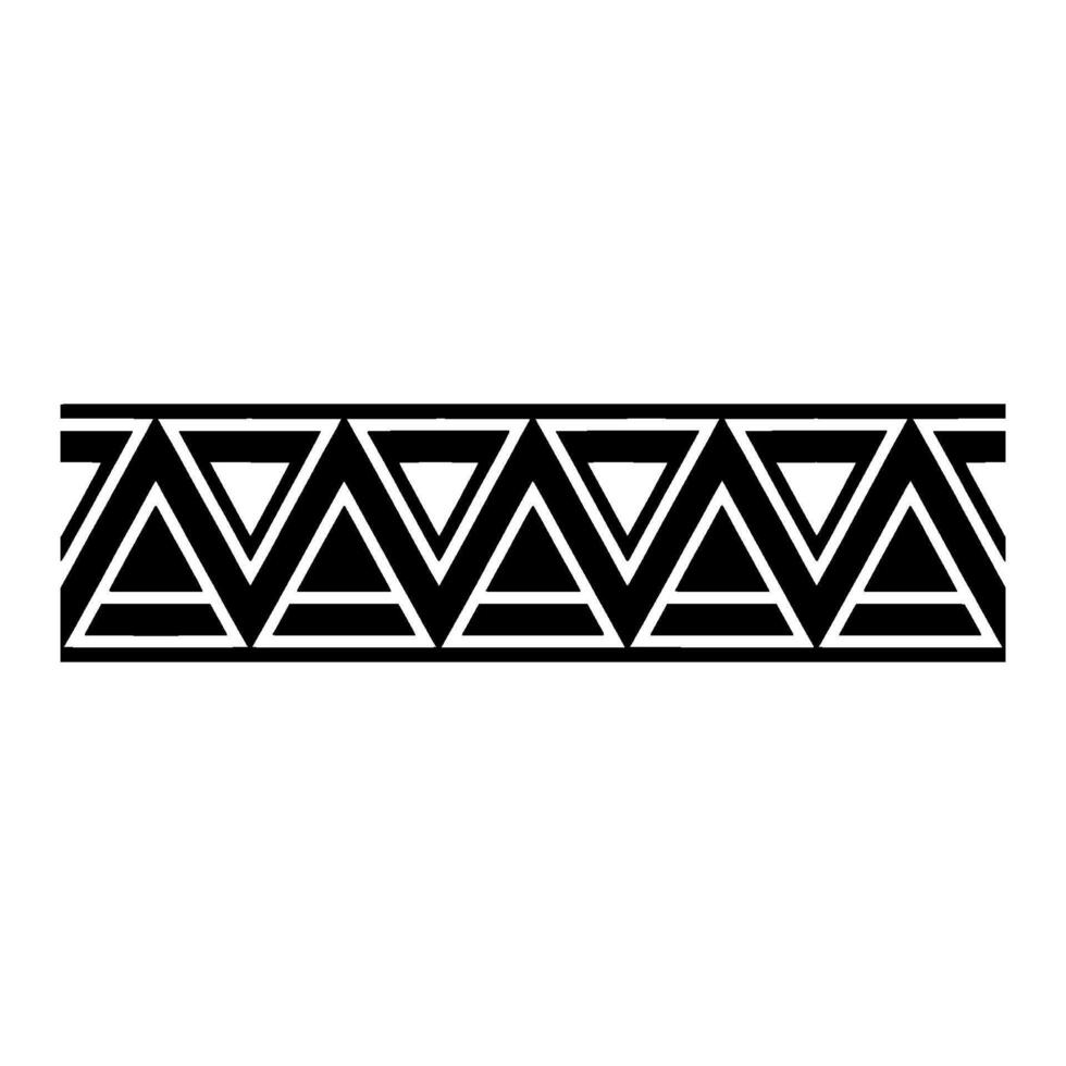 Geometric Tribal Border, Modern Abstract - Pattern vector