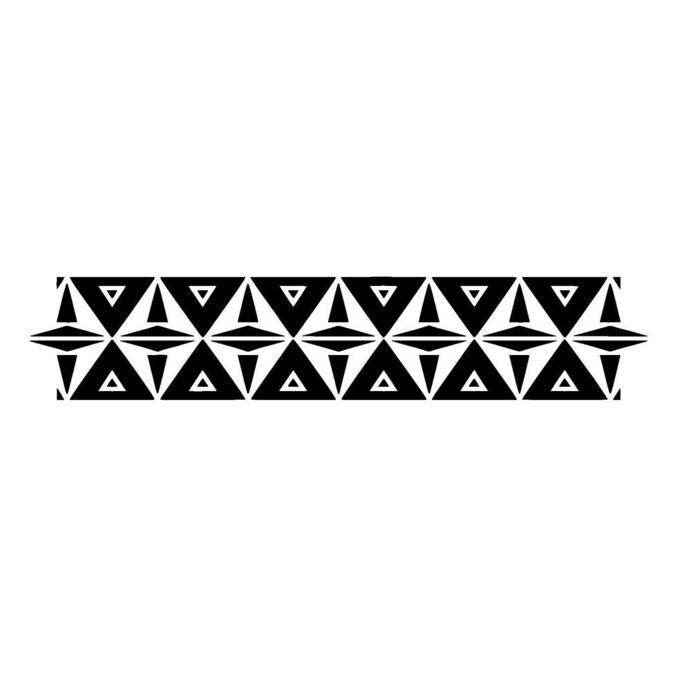 Geometric Tribal Pattern, Minimalist , Black White vector