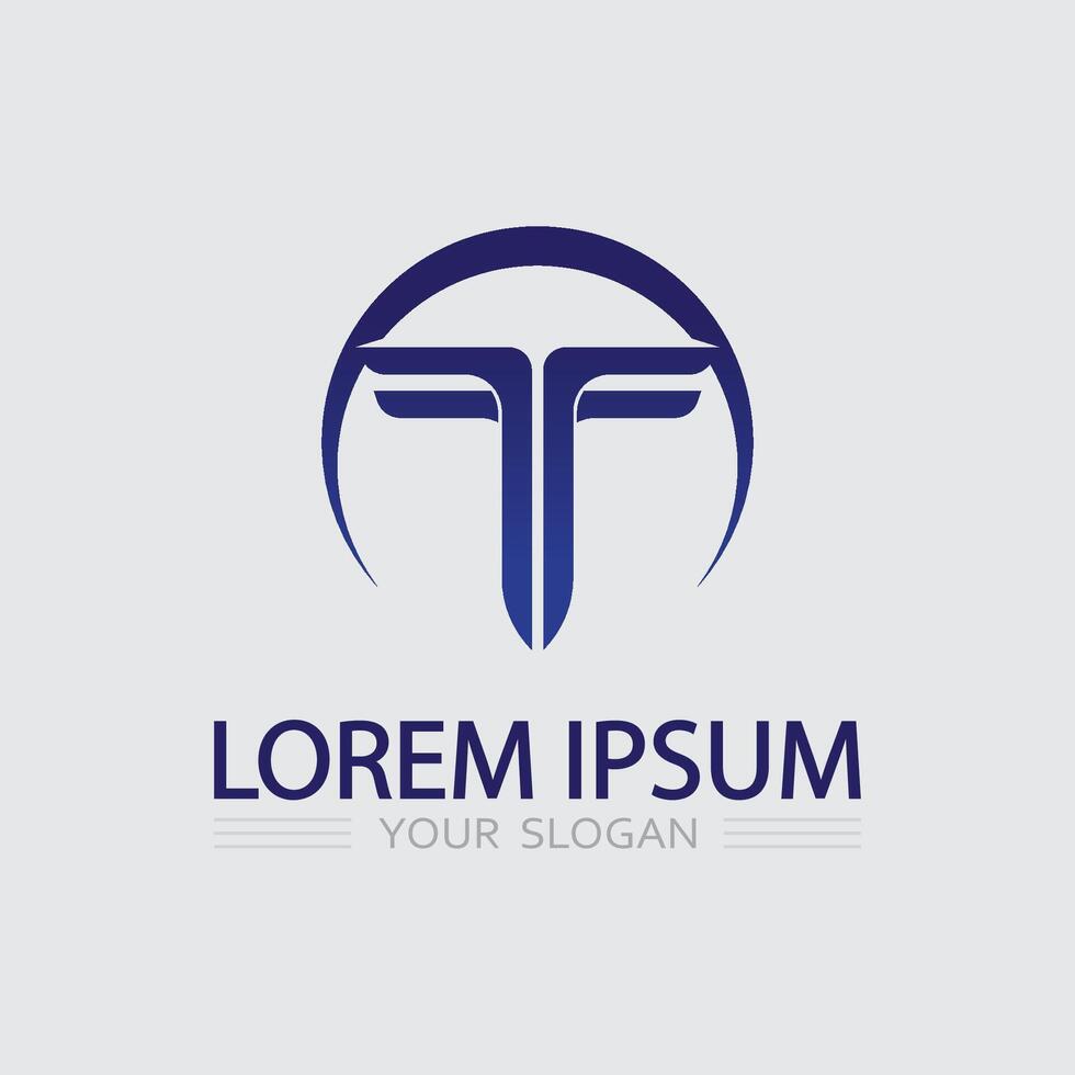 letter T logo image and font T design graphic identity logo t vector