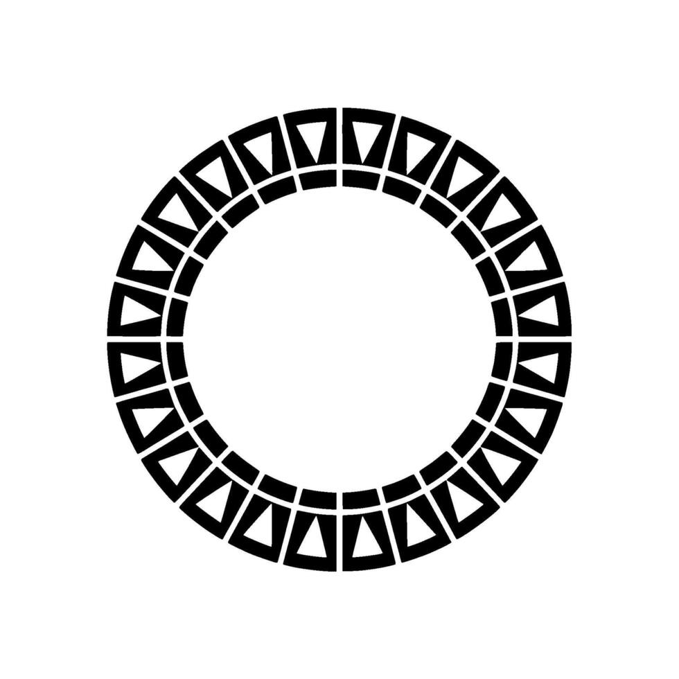 Geometric Circle Frame, Minimalist , Modern Abstraction vector