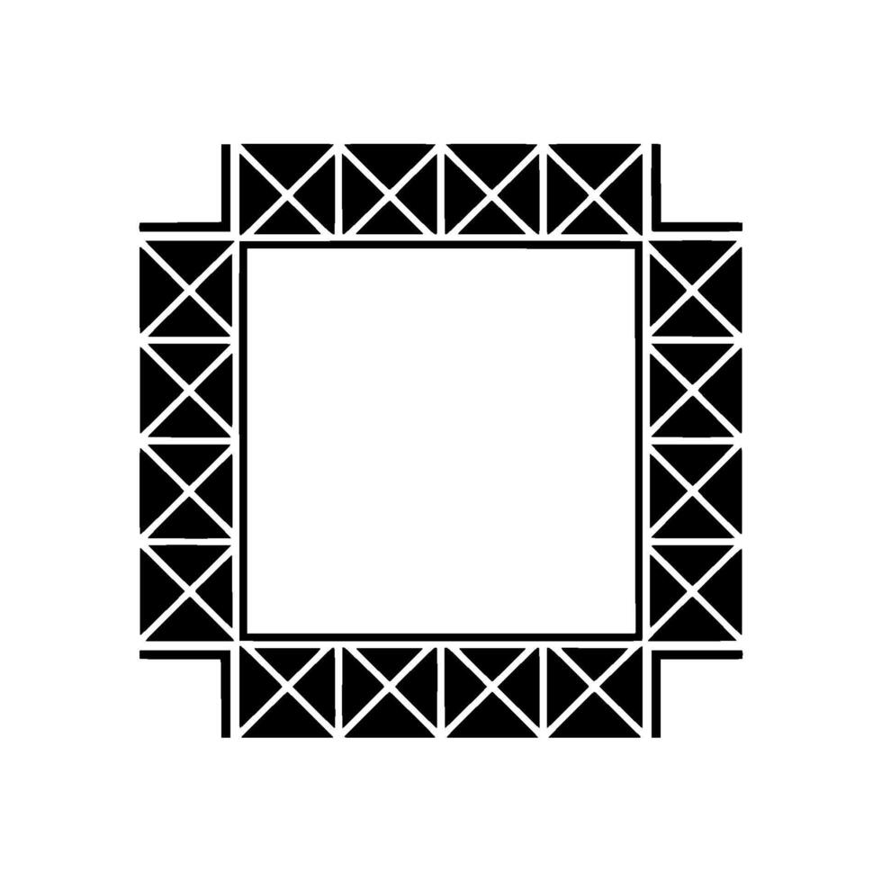 Geometric Frame, Minimalist , Negative Space, Modern Pattern vector