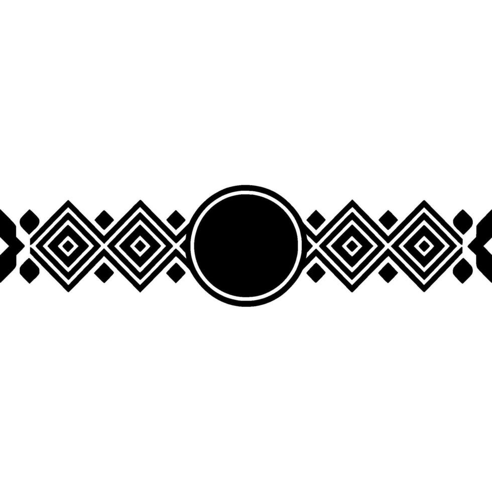 Geometric Border, Circular Focal Point, Minimalist vector
