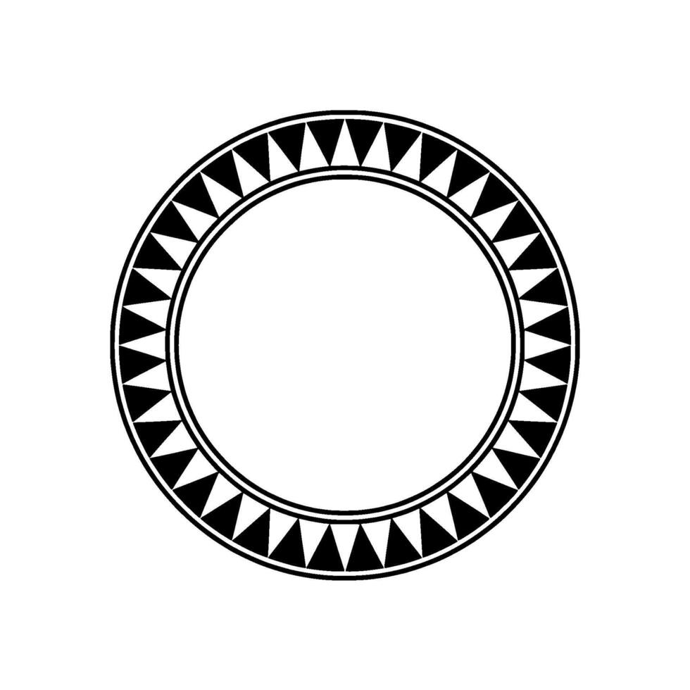 Geometric Tribal Circle, Minimalist - Triangle vector