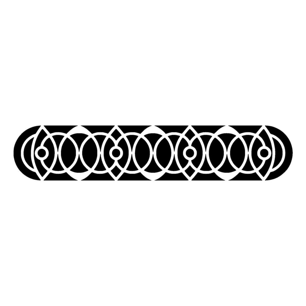 Geometric Celtic Border, Minimalist, Symmetry vector