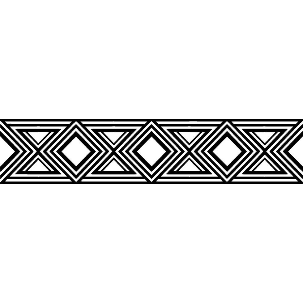 Geometric Deco Border, Minimalist Pattern, Elegant, Abstract vector