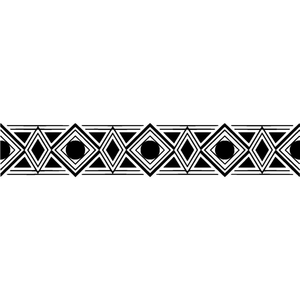 Geometric Deco Border, Minimalist , Elegant Pattern - Linear vector