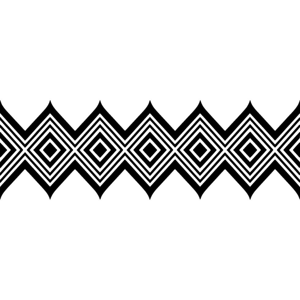 Geometric Diamond Border, Minimalist Pattern, Abstract vector