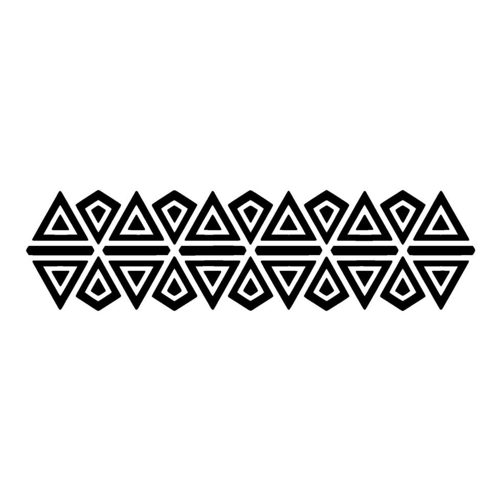 Geometric Tribal Border, Minimalist - Simple vector