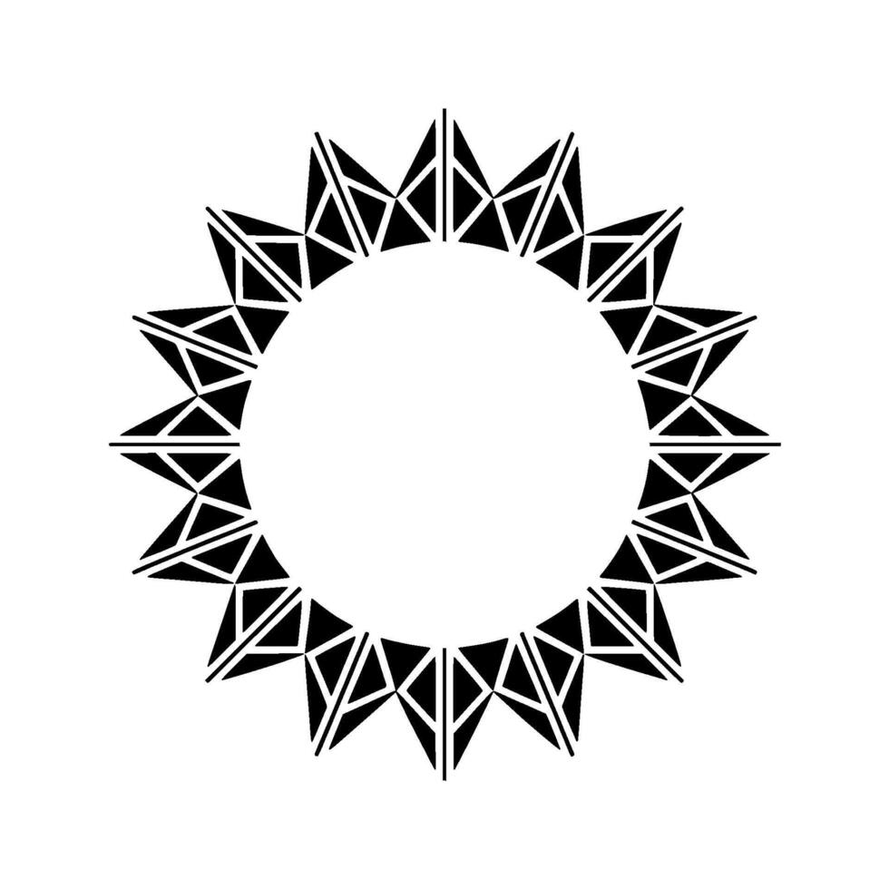 Geometric Starburst, Minimalist , Circular Symmetry, Geometry vector
