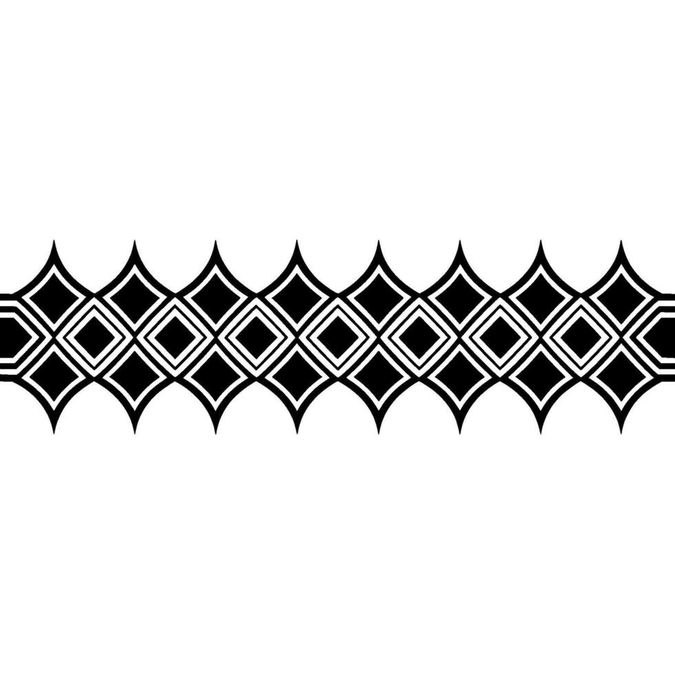 Geometric Deco Border, Minimalist - Texture vector