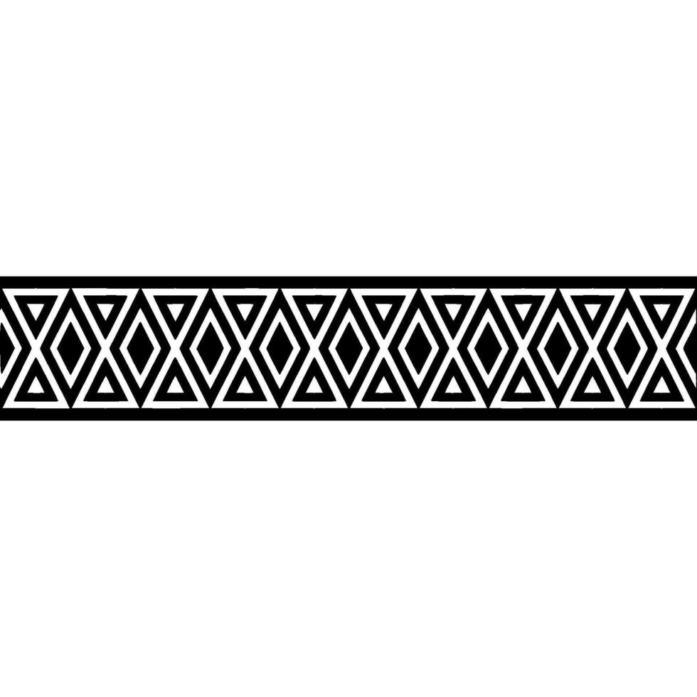 Geometric Deco Border, Minimalist Pattern, Decorative vector