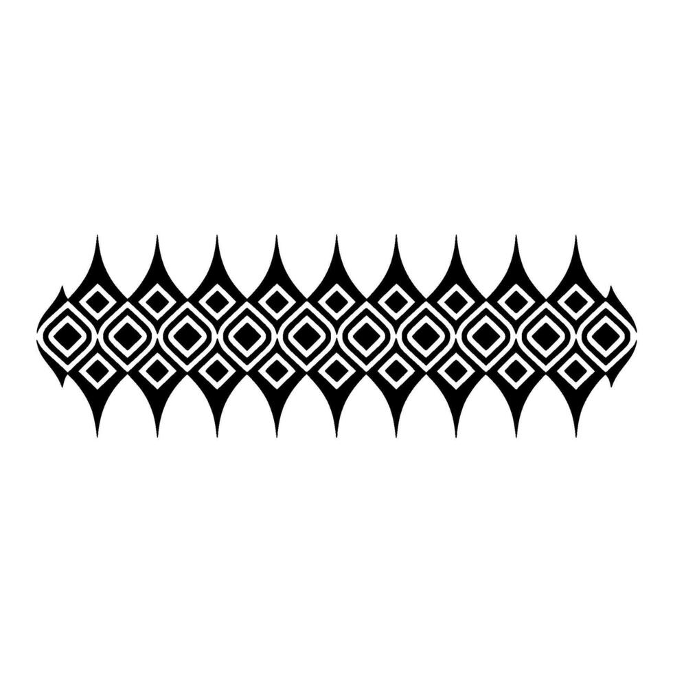 Geometric Tribal Border, Minimalist, Deco vector