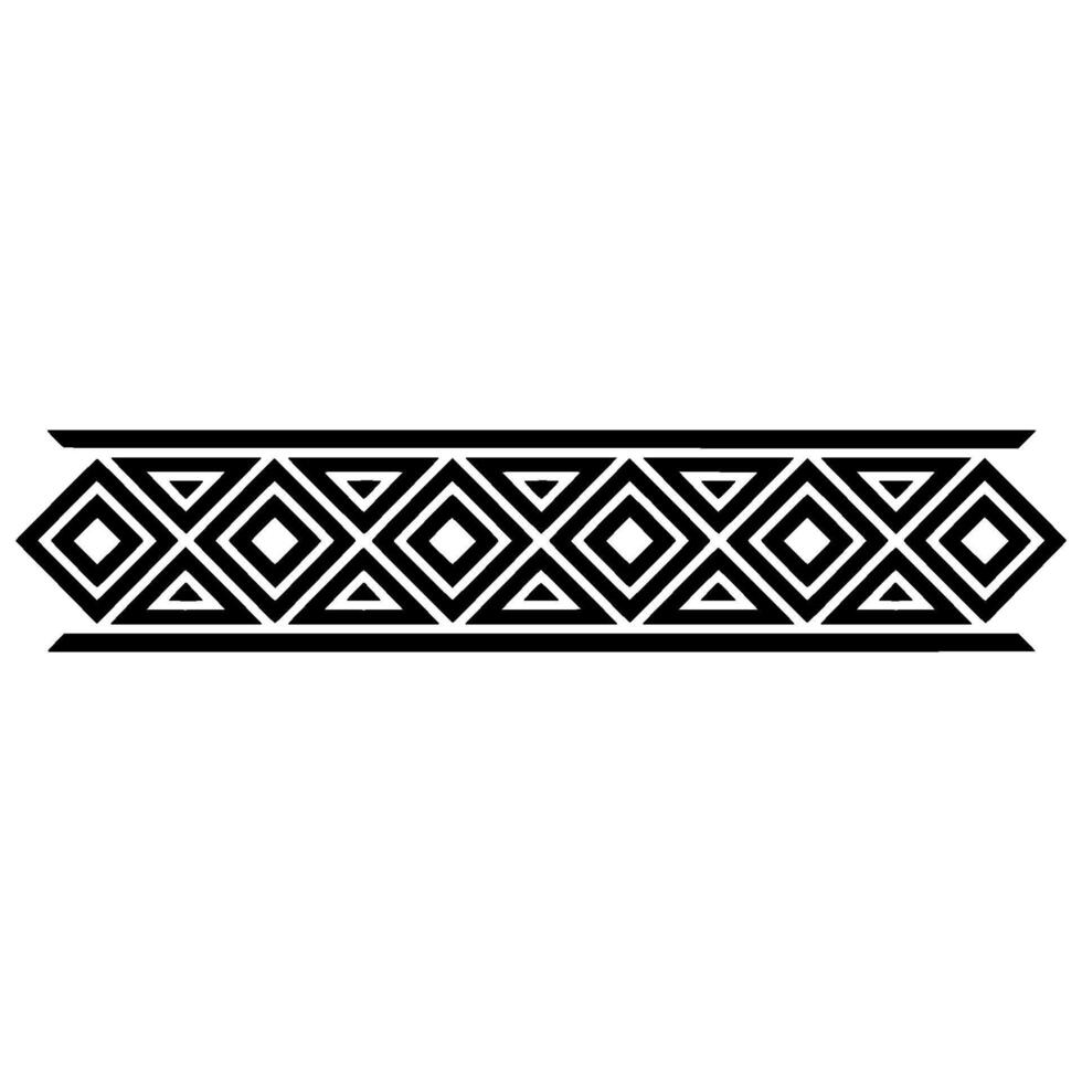 Geometric Deco Border, Minimalist Pattern, Elegant, Diamond vector