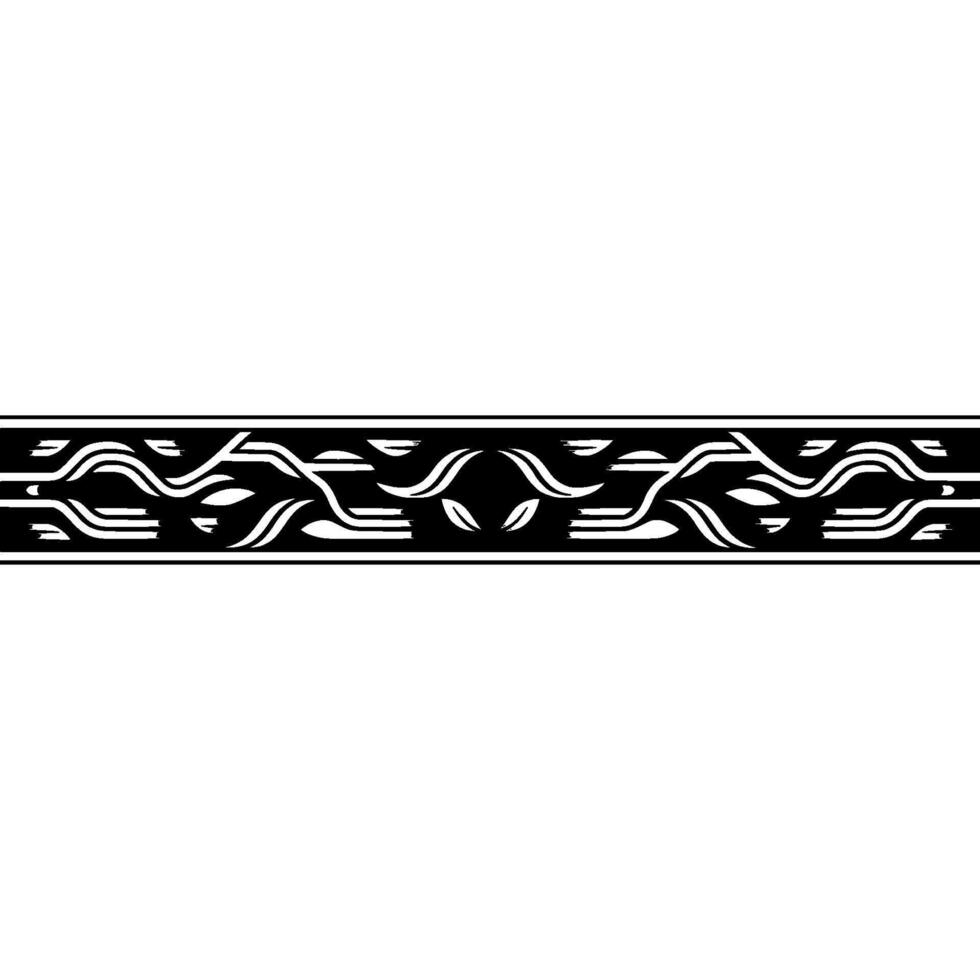 Stylized Celtic Border, Subtle Gradient, Intricate vector