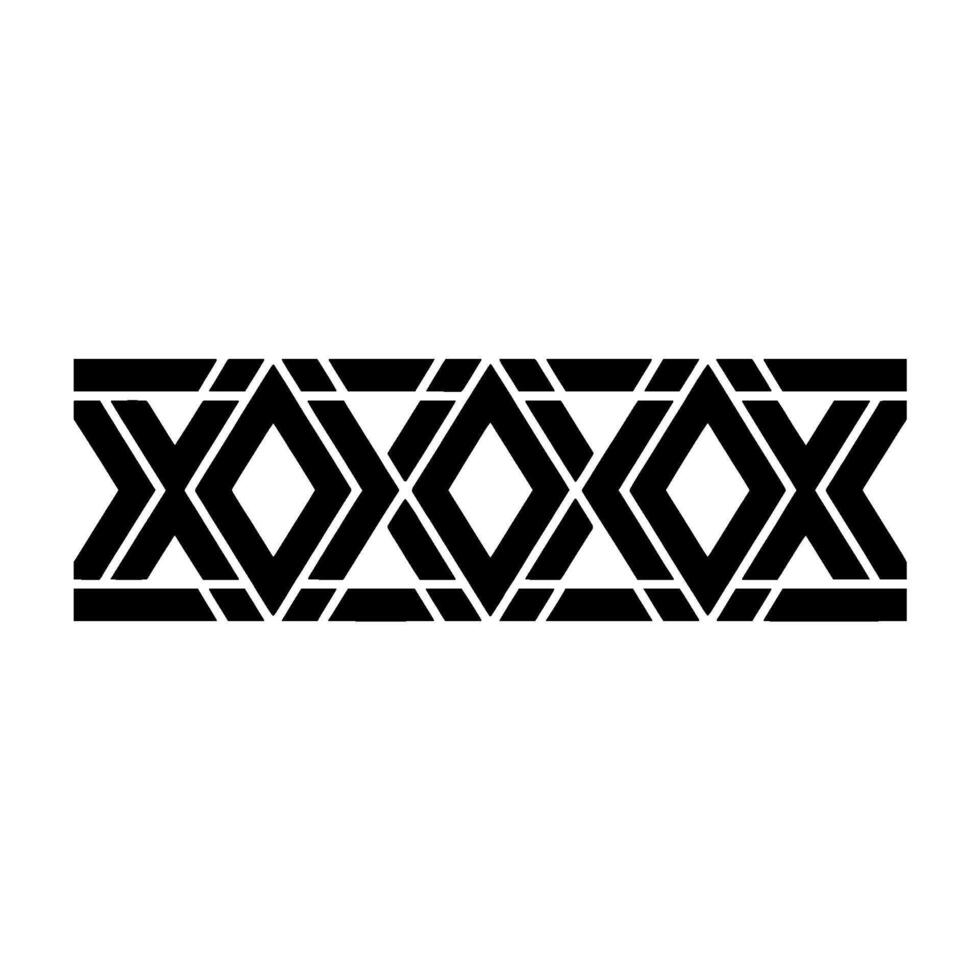 Geometric Border, Angular Pattern, Minimalist vector