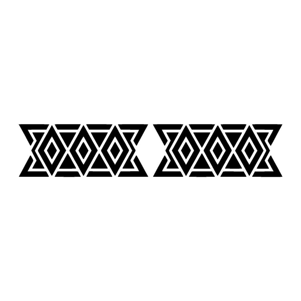 Geometric Border, Stylized Diamond Pattern, Minimalist, Geometry vector