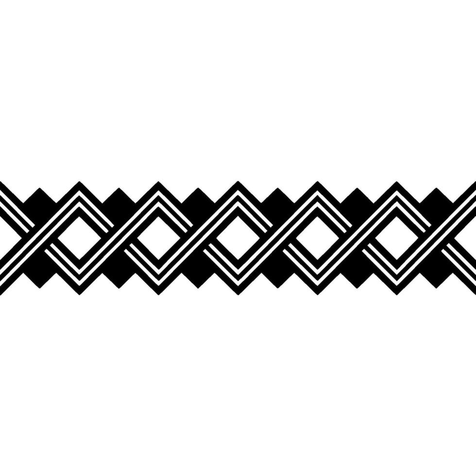 Geometric Border, Layered Diamond Pattern, Minimalist vector