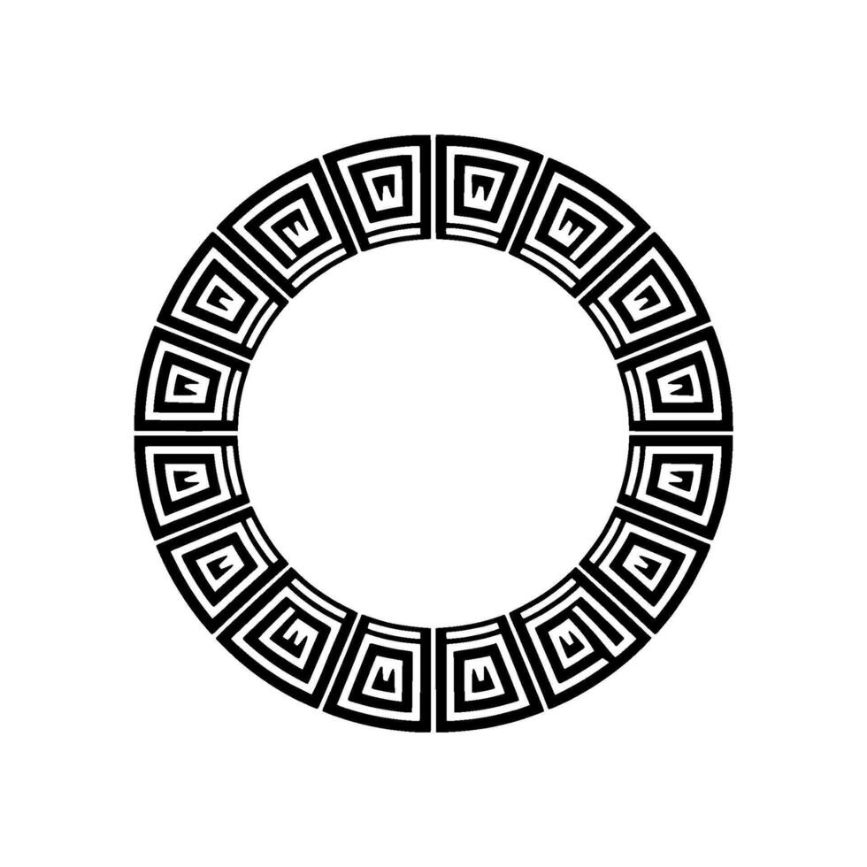 Geometric Circle Pattern, Minimalist , Circular Motif vector