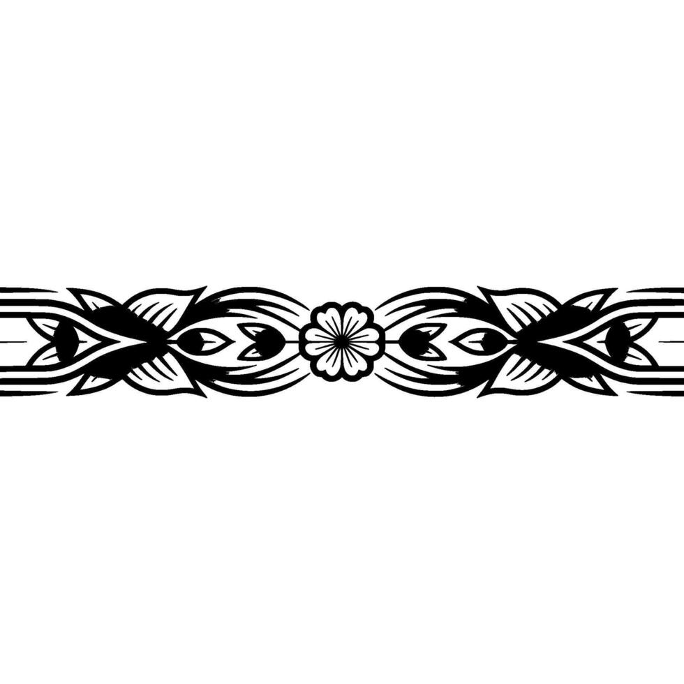 Elegant Floral Border, Vintage , Decorative Element, alternate version 300 vector