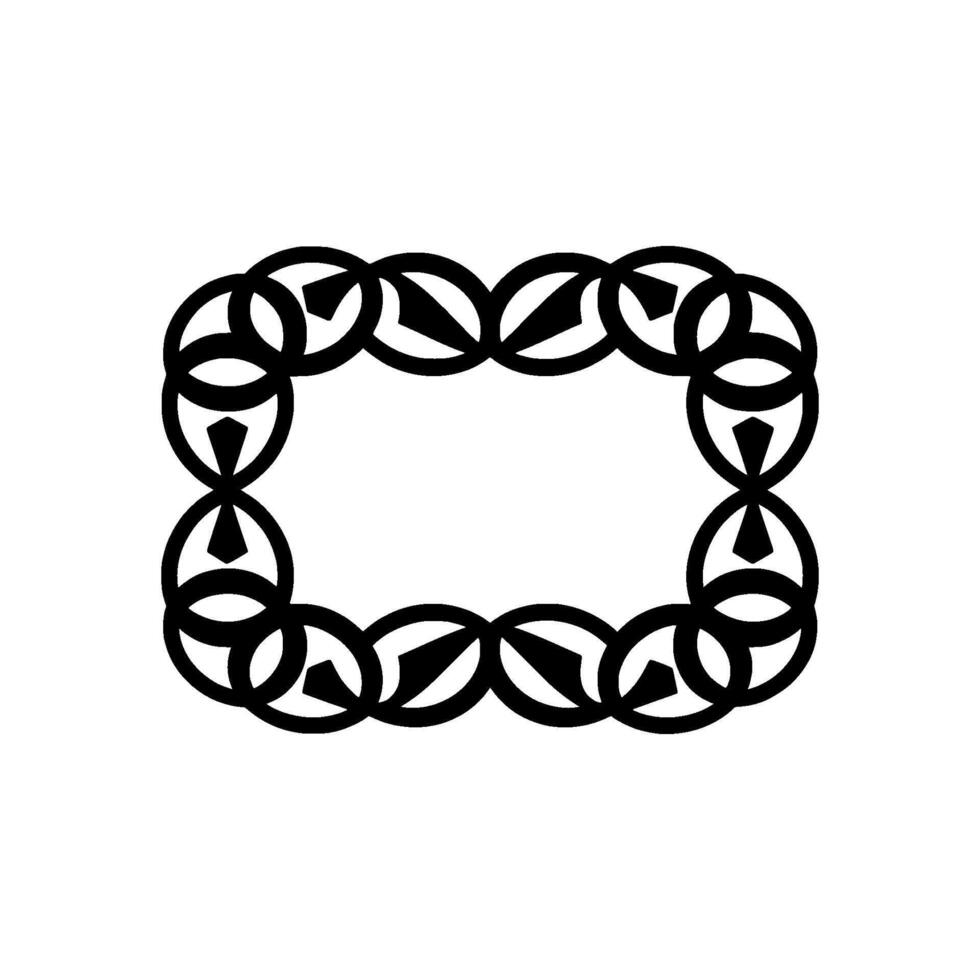 Geometric Bracelet, Minimalist , Circular Motif vector