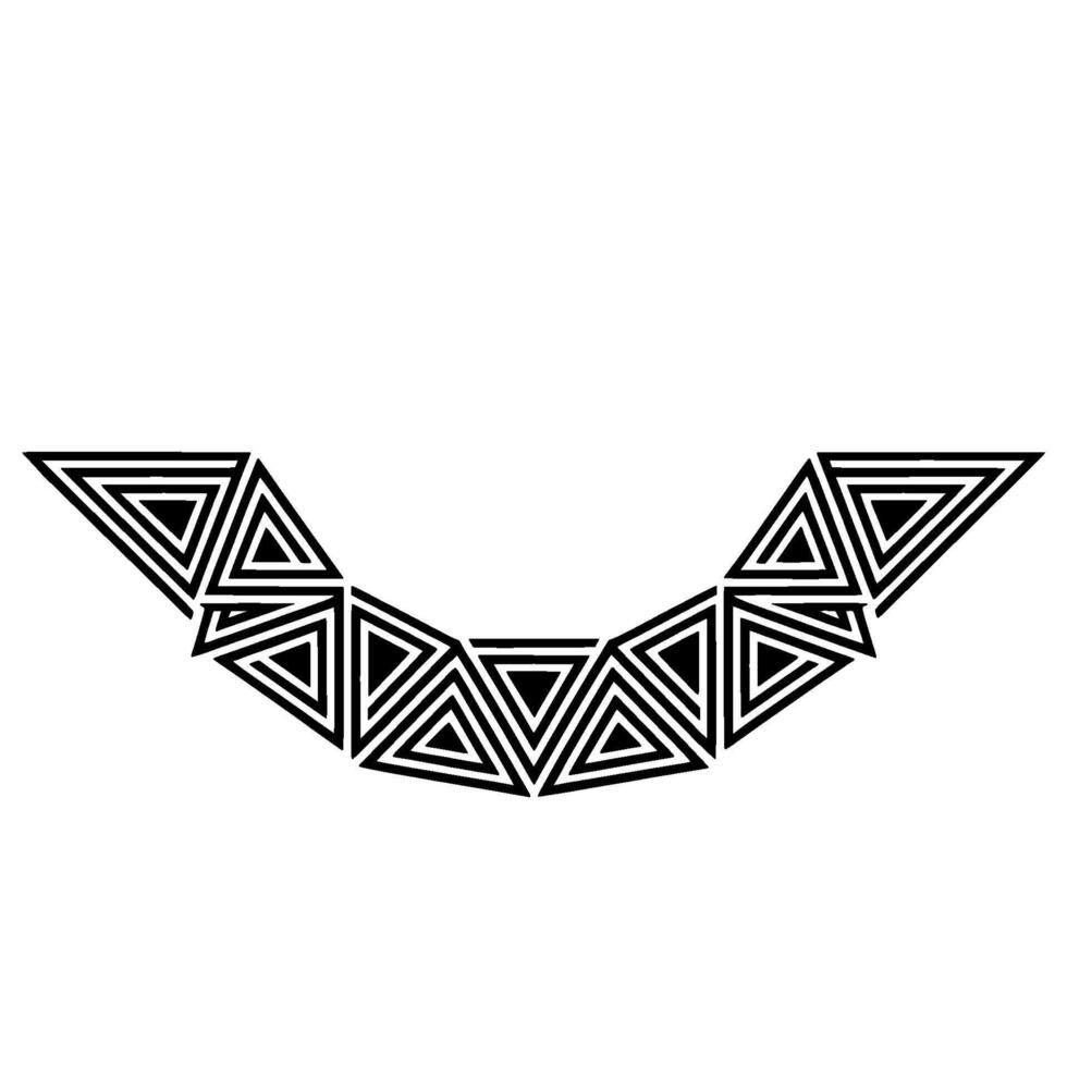Geometric Arch, Layered Triangles, Minimalist vector