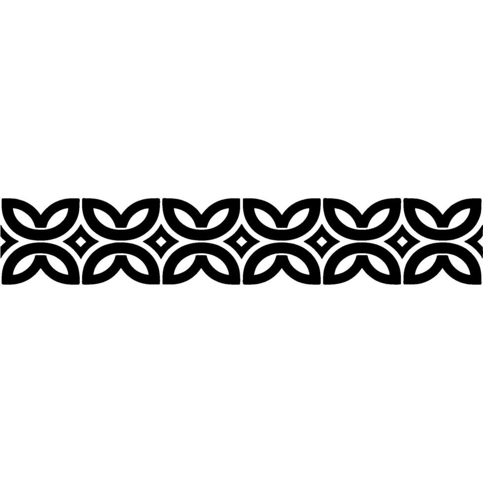 Intricate Celtic Border, Geometric Pattern, Vintage, Repeating vector