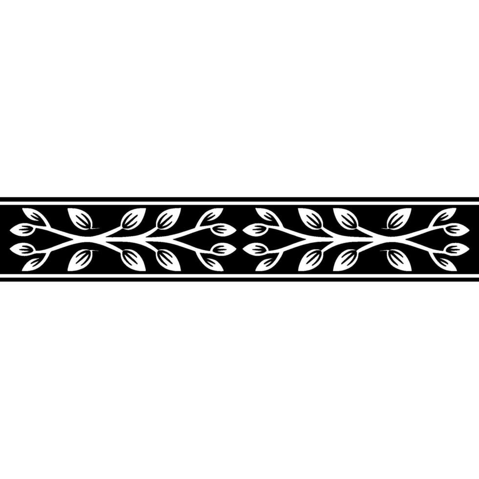 Stylized Branch Border, Minimalist , Elegant Accent vector