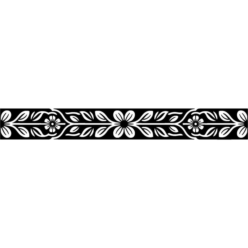 Elegant Floral Border, Vintage , Decorative Element, alternate version 309 vector