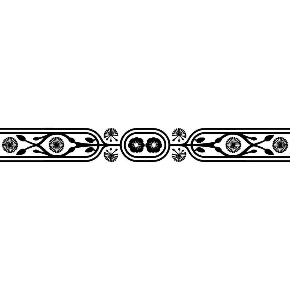 Vintage Decorative Border, Art Deco Style vector